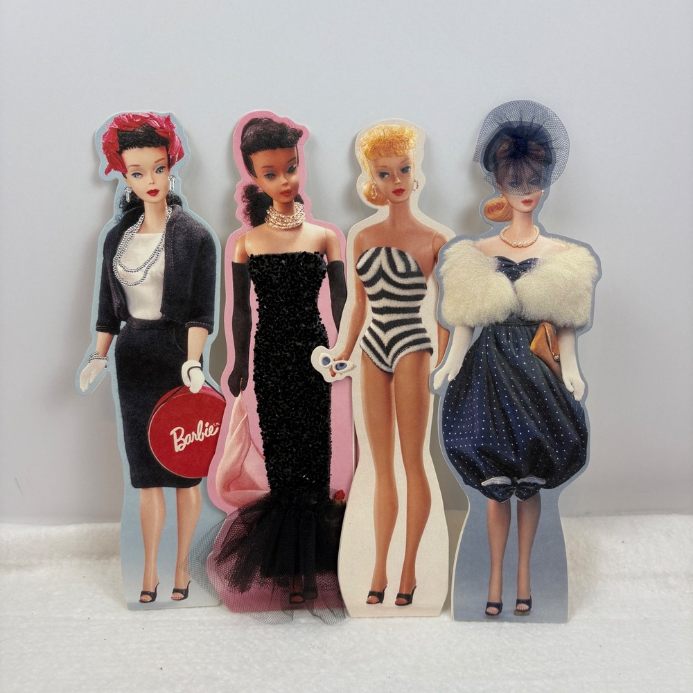 Vintage 1994 Hallmark Barbie Greeting Cards Set of 4 Iconic Fashion Outfits